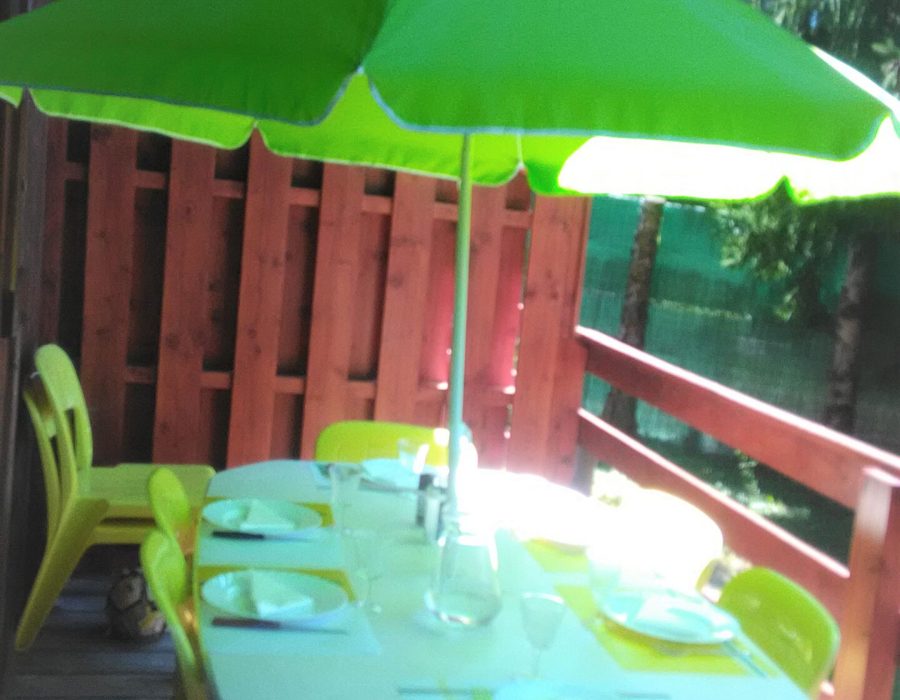 Salon de jardin sur la terrasse